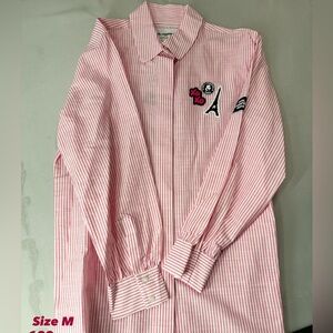 Karl Lagerfeld Pink Striped Shirt